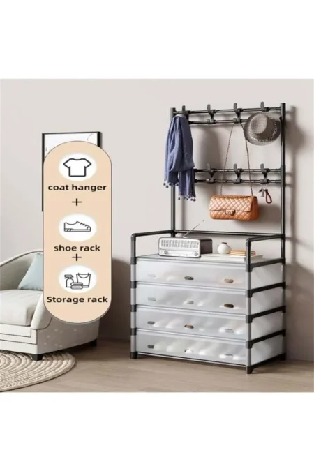 מתלה נעליים ובגדים