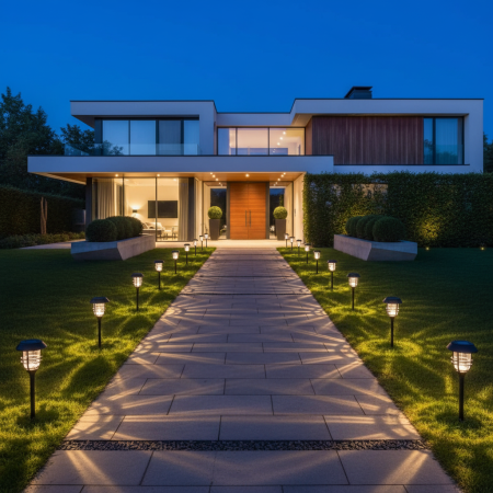 פנס סולארי בצורת כוכב