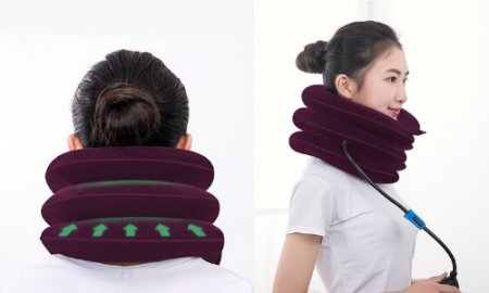 כרית מתנפחת לכאבי צוואר ודיסק 