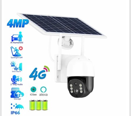 מצלמת שבב 4G אנרגיה סולארית