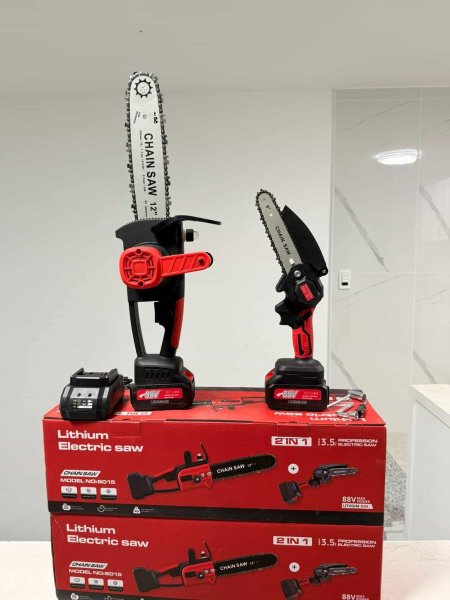 סט מסורי שרשרת 2 ב־1 – מסור 12 אינץ' + מסור 6 אינץ'