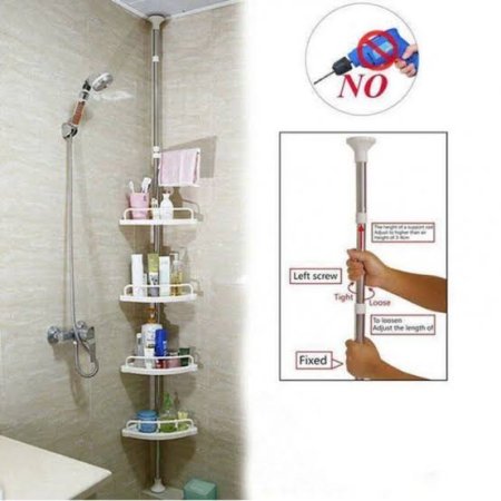 מדף פינתי לחדר האמבטיה