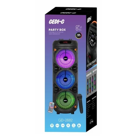 רמקול מסיבות נייד 2882-GEDI-G Party Box GD